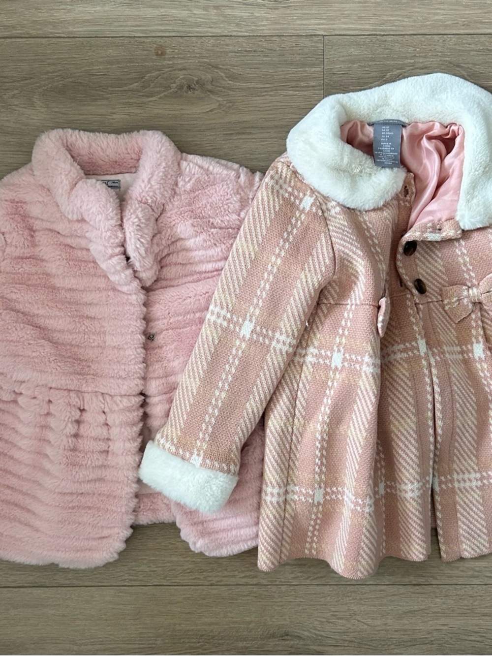 Girls' Pink Soft Coat Jacket 2T & 3T